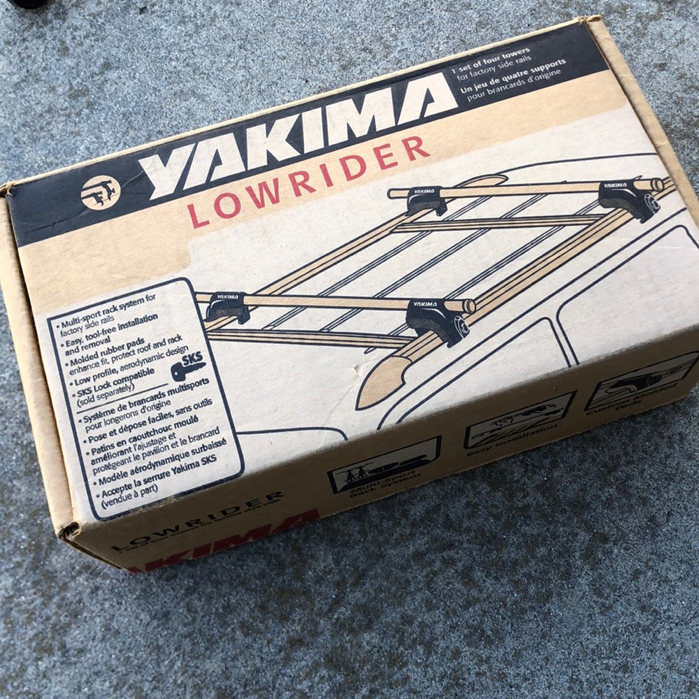 Yakima Lowrider rack system for factory rails